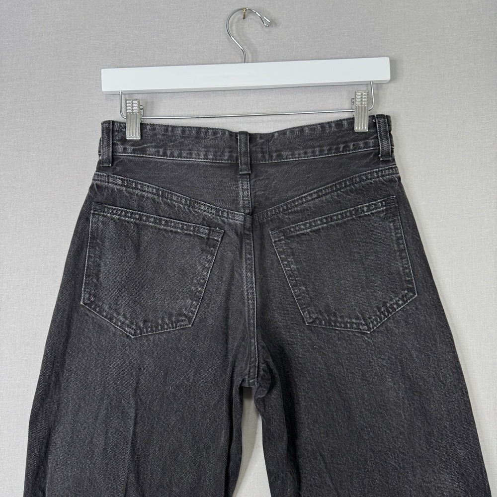 Madewell The Darted Barrel-Leg Jean Womens 23 Black Denim Streetwear Minimalist - Picture 6 of 12